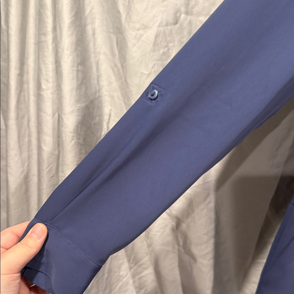 Chic Long Sleeve Blue Dress - Picture 7 of 15